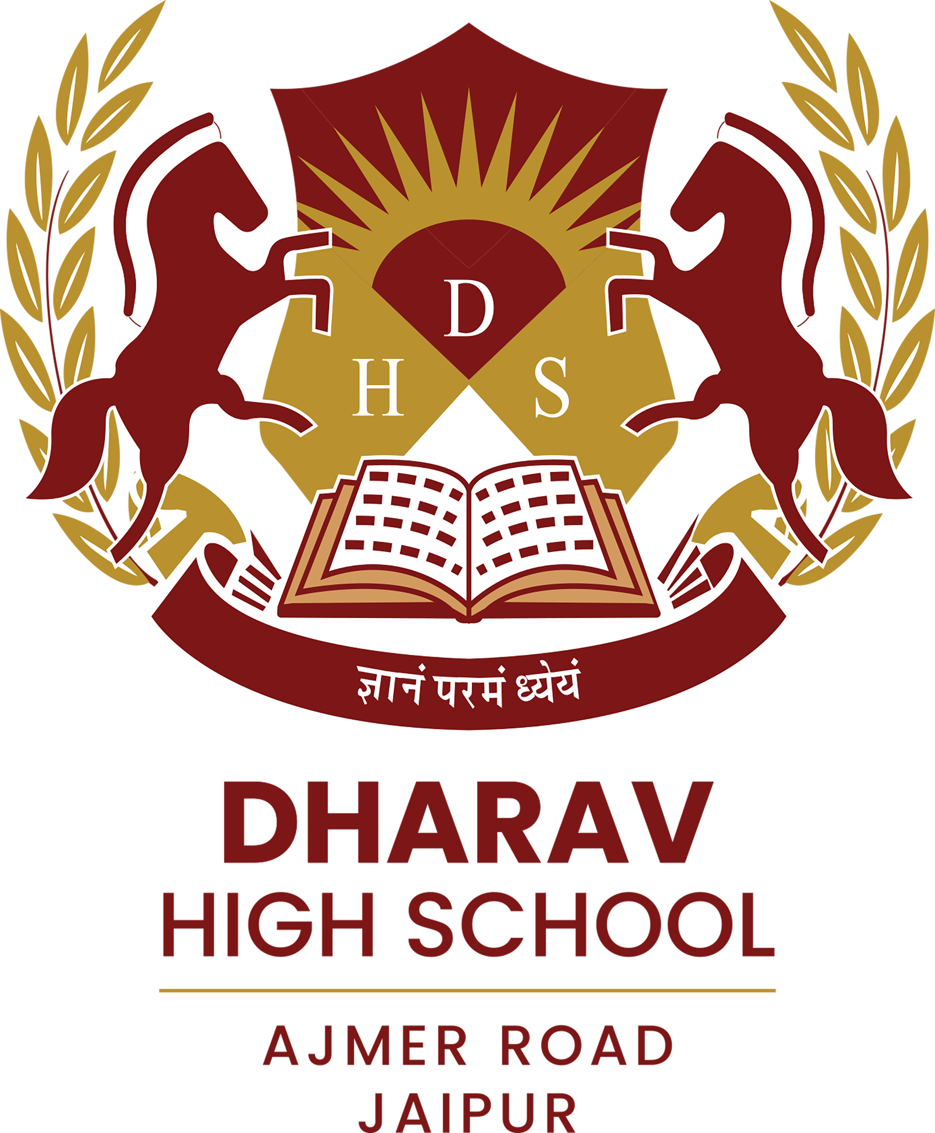 Dharav High School Ajmer Road Jaipur Logo
